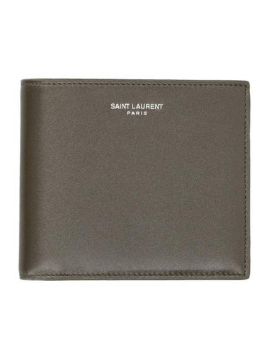 East West Leather Half Wallet Light Musk - SAINT LAURENT - BALAAN 1