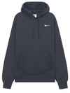 Swoosh Club Fleece Hoodie Dark Grey - NIKE - BALAAN 2