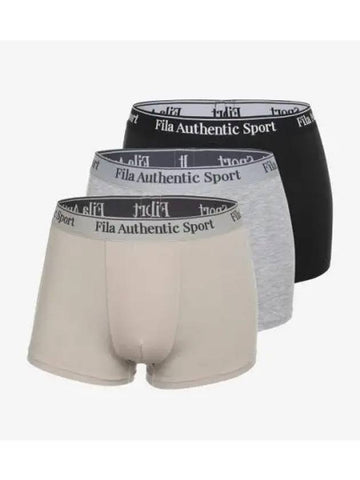 UNDERWEAR Velo Soft Men s Draw 3 Pack FI4DRG3172MBLK - FILA - BALAAN 1