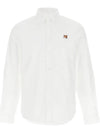 Oxford Institutional Foxhead Patch Button Down Classic Shirt White - MAISON KITSUNE - BALAAN 2