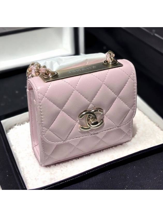 Trendy CC mini cross bag pink champagne gold A81633 - CHANEL - BALAAN 7