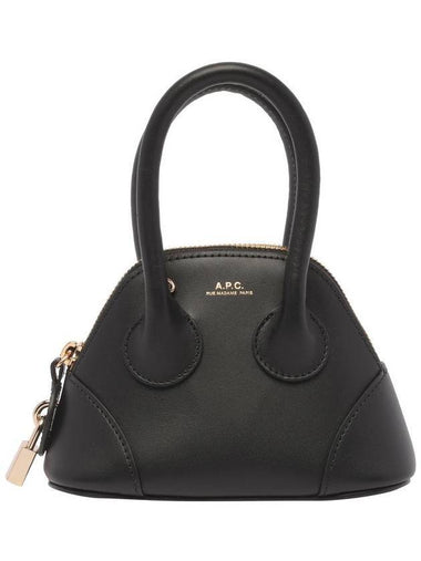 WoMen's Emma Mini Leather Tote Bag Black - A.P.C. - BALAAN 1