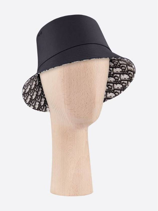 Reversible Teddy D Small Brim Bucket Hat Black - DIOR - BALAAN 2