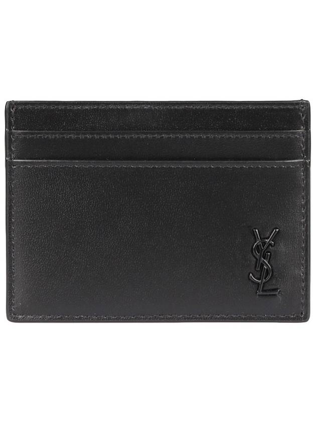 Mini Monogram Card Wallet Black - SAINT LAURENT - BALAAN 2