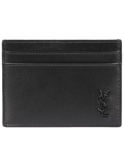 Mini Monogram Card Wallet Black - SAINT LAURENT - BALAAN 2