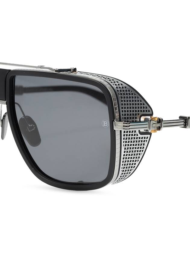 Balmain Sunglasses With Logo, Men's, Silver - BALMAIN - BALAAN 4