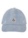 103600 Denim Baseball Cap Hat 3B00040 M4206 715 - MONCLER - BALAAN 1