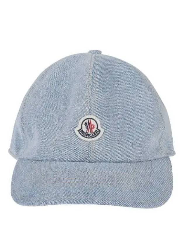 103600 Denim Baseball Cap Hat 3B00040 M4206 715 - MONCLER - BALAAN 1