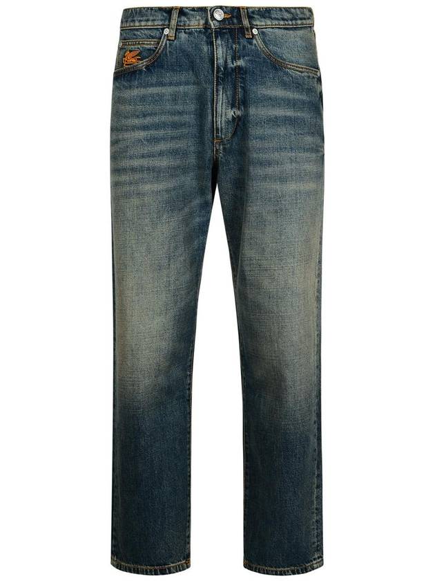 Etro Blue Cotton Jeans - ETRO - BALAAN 1