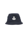 Haley Embroidered Logo Bucket Hat Black - ISABEL MARANT - BALAAN 2