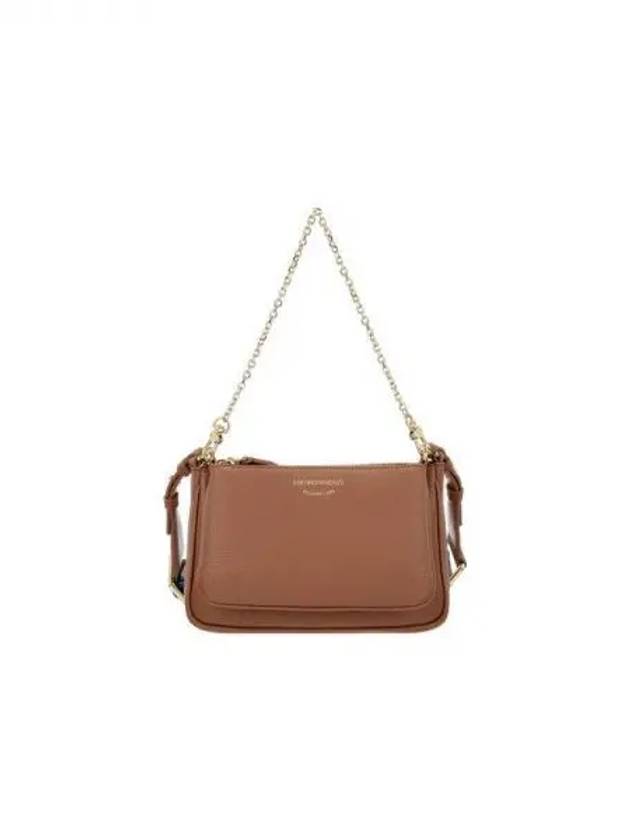 Women s Grainy Pattern Double Mini Bag Brown 271840 - EMPORIO ARMANI - BALAAN 1