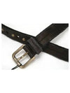 Antique Buckle Stud Leather Belt Black - DOLCE&GABBANA - BALAAN 2