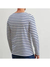 Minquiers Modern Stripe Long Sleeve T-Shirt Neige Marine - SAINT JAMES - BALAAN 3