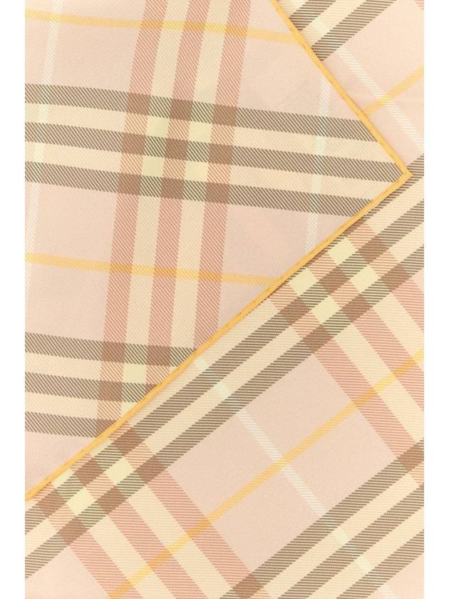 Check Silk Scarf Tea Cup - BURBERRY - BALAAN 5