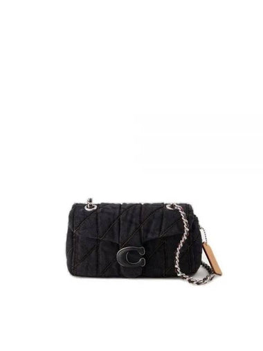 Tabby 20 Logo Quilted Shoulder Bag Black - COACH - BALAAN 1