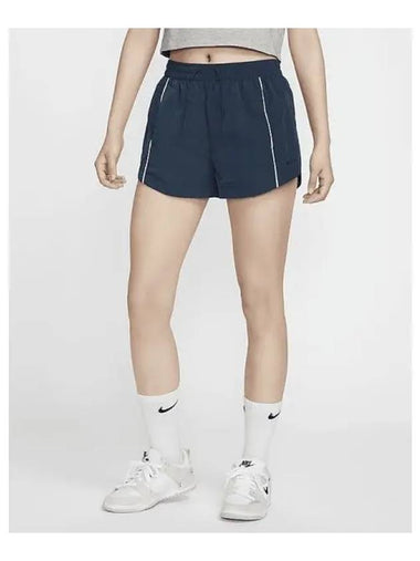 Windrunner Women s Mid Rise 2 Inch Woven Shorts Armory Navy White FV7501 480 699269 - NIKE - BALAAN 1