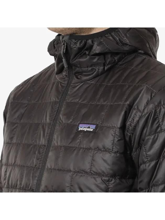 Men's Nano Puff Insulated Hooded Padded Black - PATAGONIA - BALAAN 5