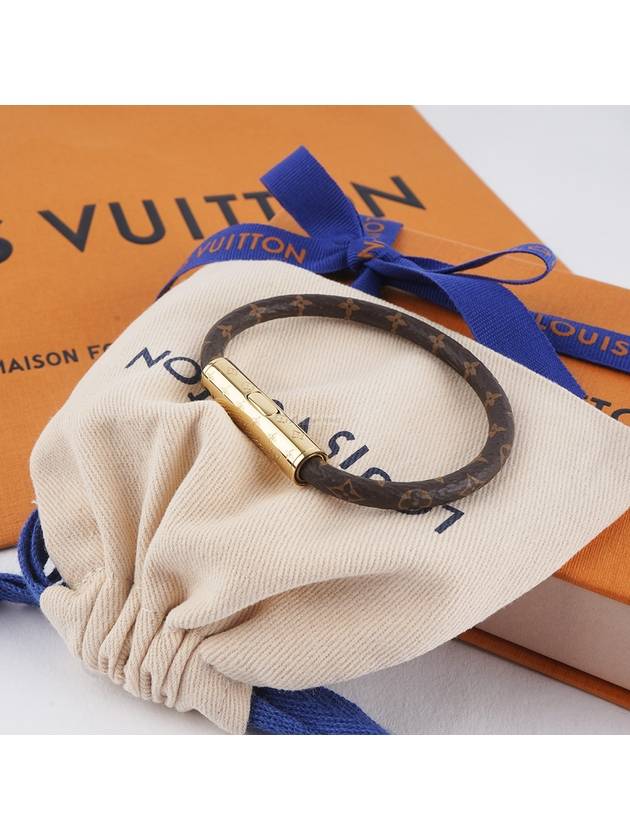 LV Confidential Canvas Bracelet Gold Brown - LOUIS VUITTON - BALAAN 2