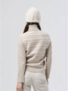 Women’s Houndstooth Double-sided Jacquard Beige Turtleneck Knit DO6222TL21 1 - DOYOUKNOWMC GOLF WEAR - BALAAN 4