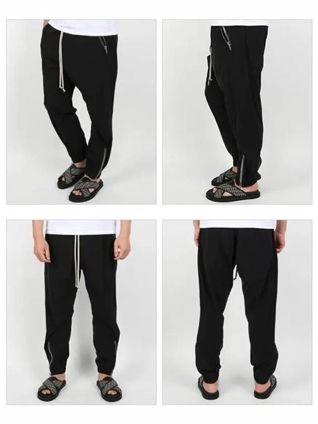 Tecuatl Zipper Track Pants Black - RICK OWENS - BALAAN 3