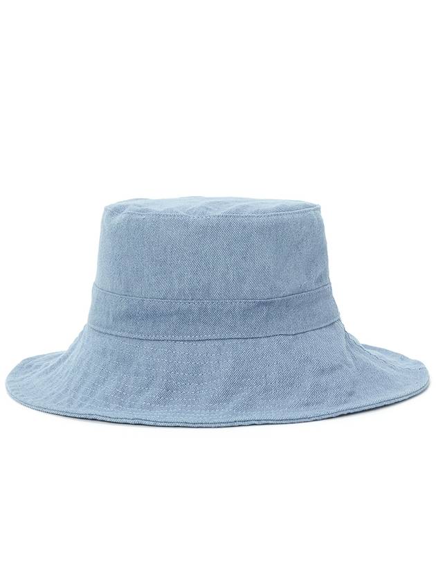 Denim Bucket Hat Blue - GANNI - BALAAN 5