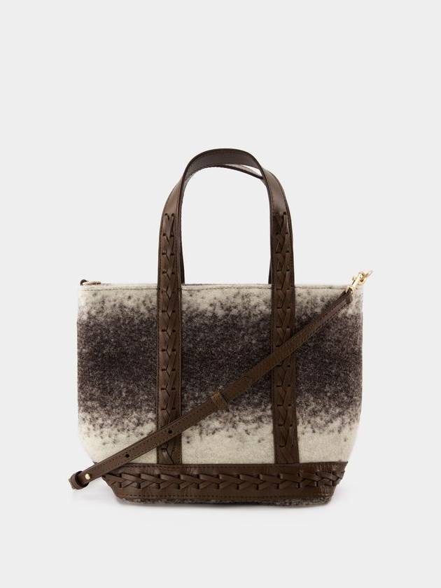 Cabas S Shopper Bag - Vanessa Bruno - Wool - Brown - VANESSA BRUNO - BALAAN 3