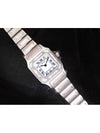 Cartier Premium Santos Diamond White Navy Roman Dial Women s Watch - CARTIER - BALAAN 7