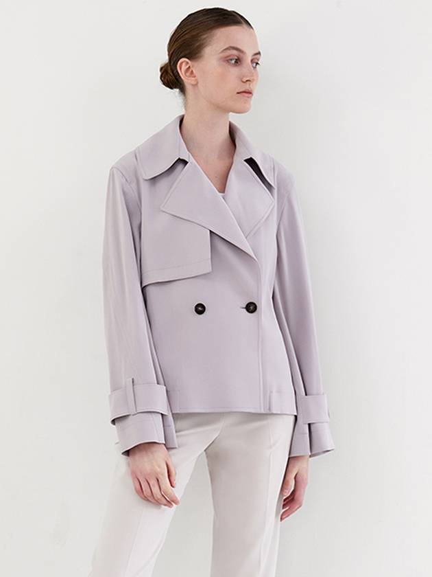 Belted Crop Trench CoatSoft Gray - SUBSET - BALAAN 2