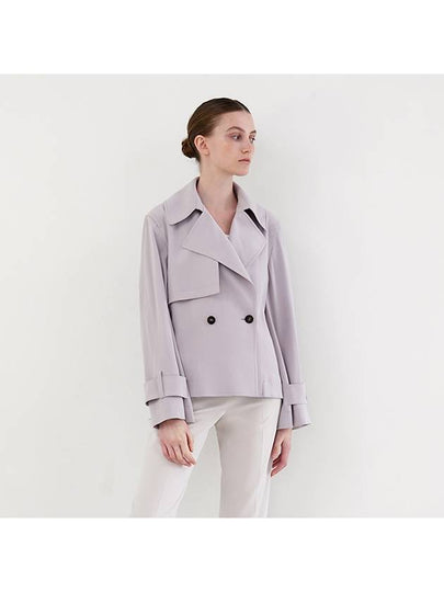 Belted Crop Trench CoatSoft Gray - SUBSET - BALAAN 2