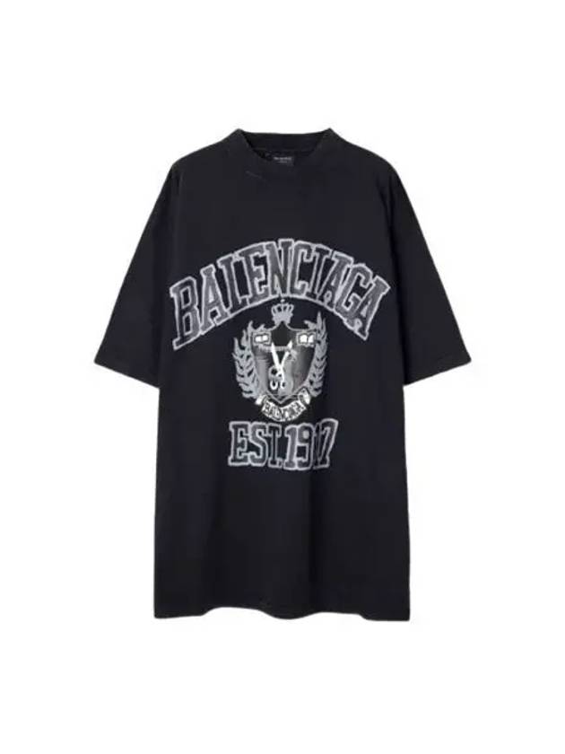 DIY College Medium Fit Short Sleeve T-Shirt Black - BALENCIAGA - BALAAN 2