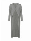 Women s PLEATED LONG cardigan PP48JA10912 - ISSEY MIYAKE - BALAAN 2