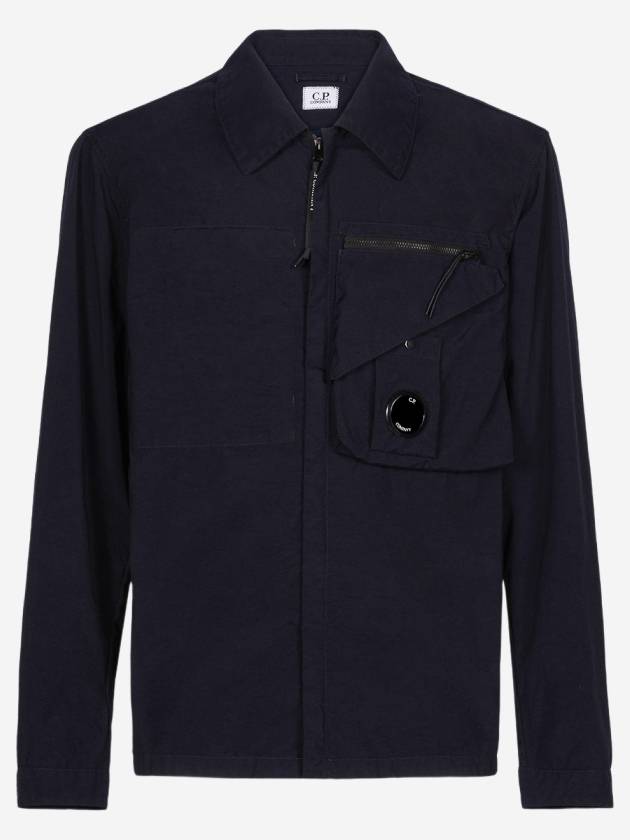 Tylon P Lens Overshirt Zip Up Jacket Navy - CP COMPANY - BALAAN 2