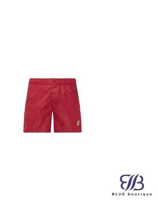 2C00021 53326 455 Logo Patch Swim Shorts - MONCLER - BALAAN 1