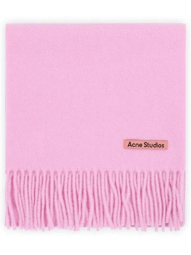 Wool Fringe Muffler Light Pink - ACNE STUDIOS - BALAAN 1