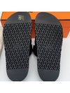 Hermes Chypre H Logo Calfskin Sandals Black - HERMES - BALAAN 4