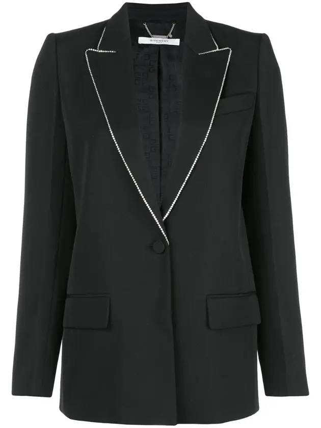 slim fit wool single jacket black - GIVENCHY - BALAAN 1