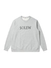 Big Print Loose Fit Sweatshirt Grey - SOLEW - BALAAN 2