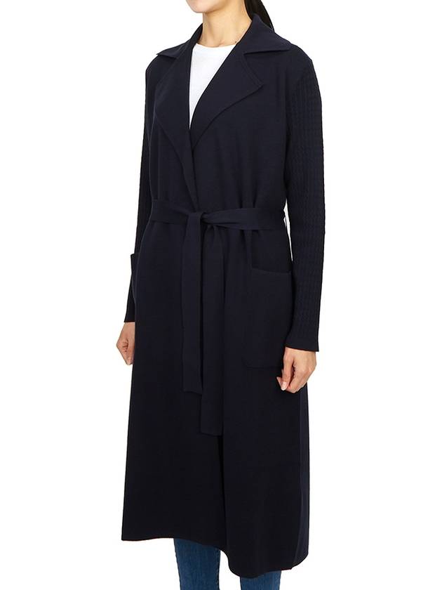 Getti Long Cardigan Navy - MAX MARA - BALAAN 3