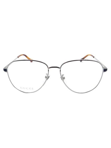 Eyewear Round Metal Glasses Silver - GUCCI - BALAAN.