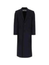 tailored wool single coat dark blue - AMI - BALAAN 2