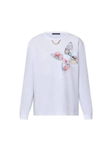 Travel Stamp Flower Long Sleeved Top 1AGDD4 - LOUIS VUITTON - BALAAN 1