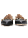 Rockstud Ballerina Flats Black - VALENTINO - BALAAN 4