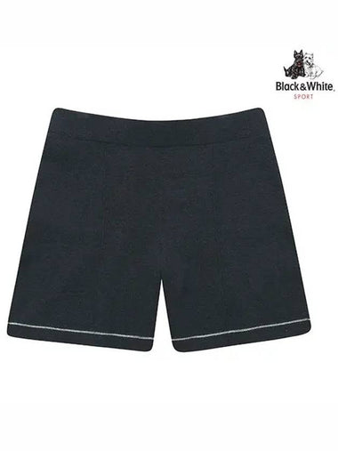 SET UP Linen Shorts 5313LZKCDBLUE - BLACK&WHITE - BALAAN 1