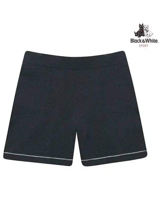 SET UP Linen Shorts 5313LZKCDBLUE - BLACK&WHITE - BALAAN 1