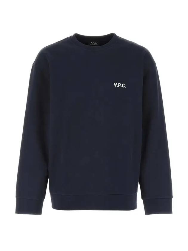 Clint Chest Logo Sweatshirt Navy - A.P.C. - BALAAN 1