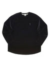 DROP SHOULDER VELVET TEE Black - A NOTHING - BALAAN 2