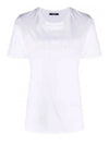 logo print short sleeve t-shirt white - BALMAIN - BALAAN.