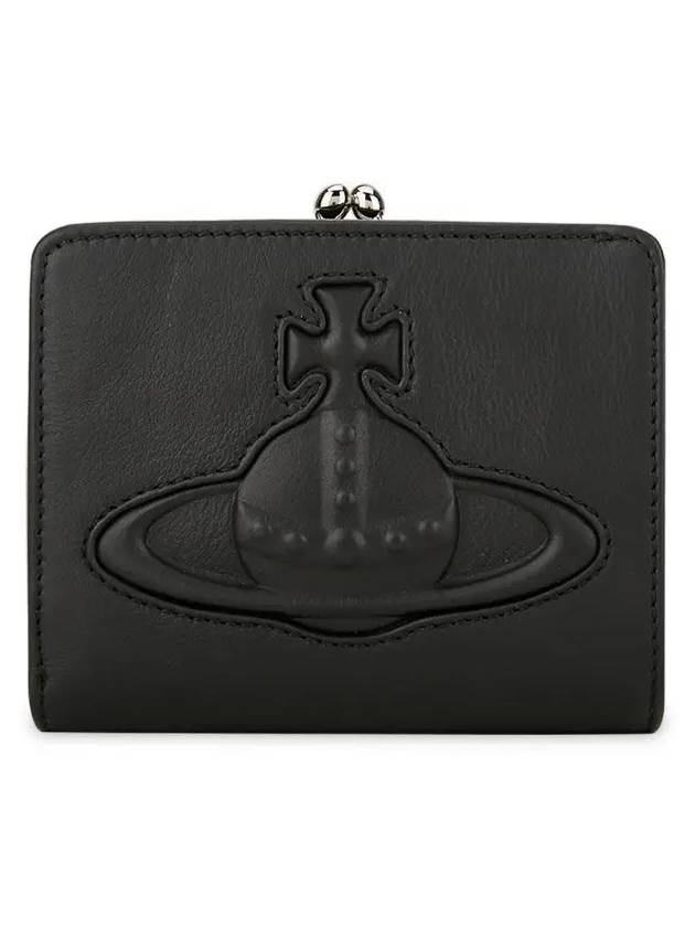 Smooth Leather Half Wallet Black - VIVIENNE WESTWOOD - BALAAN 4