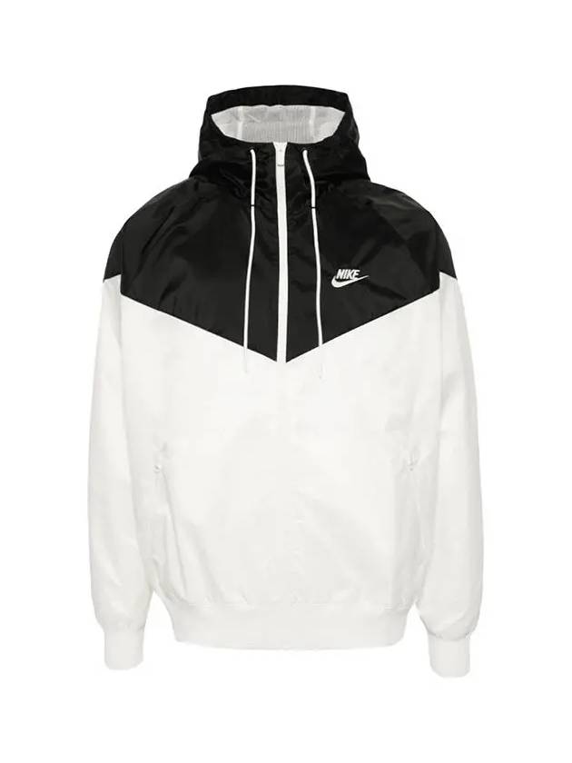 Sportswear Windrunner Hoodie Track Jacket Black White - NIKE - BALAAN 5