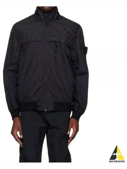 Garment Dyed Crinkle Reps R Nylon Jacket Black - STONE ISLAND - BALAAN 2